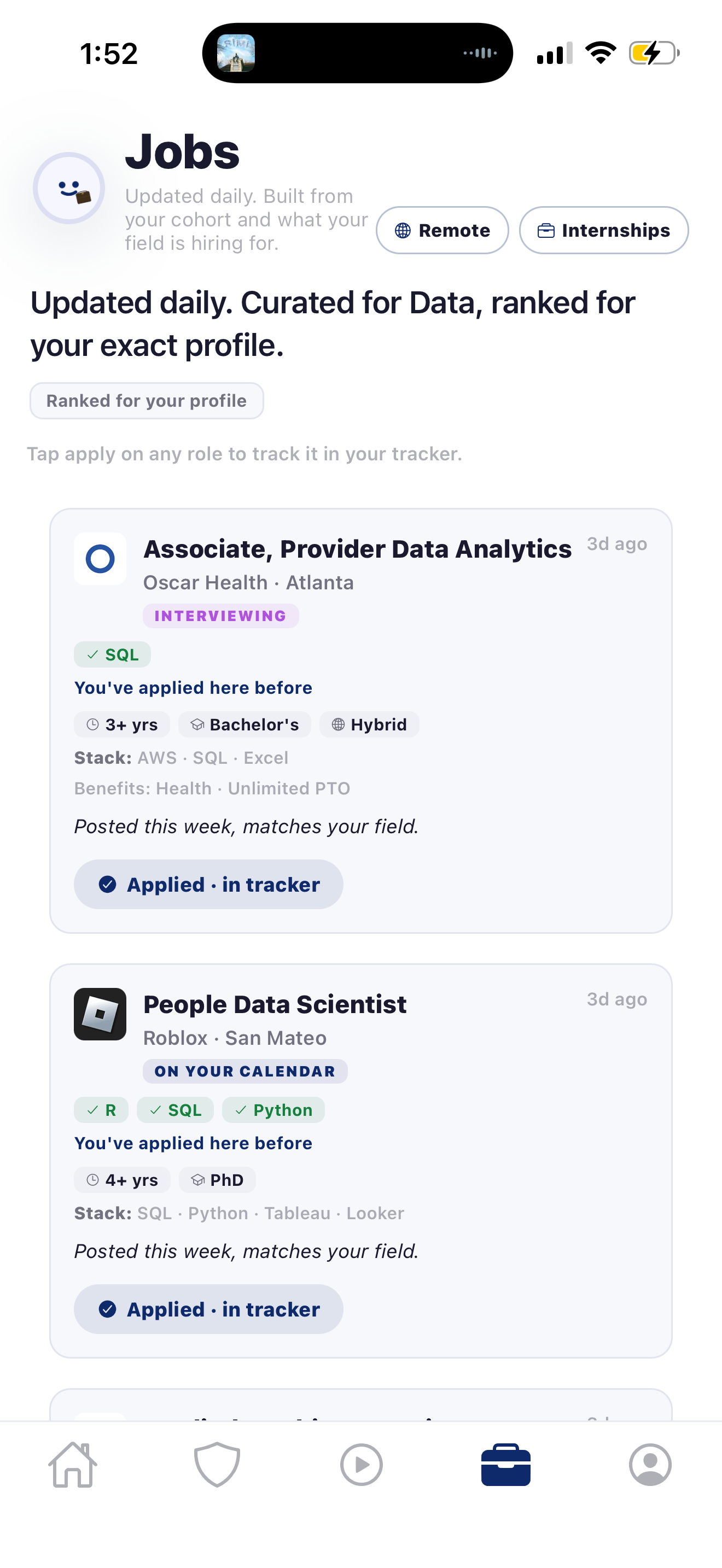 Dilly jobs feed